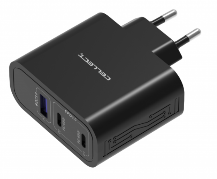 Cellect MTCB-PD65W-BK 65W fekete hálózati gyorstöltő adapter