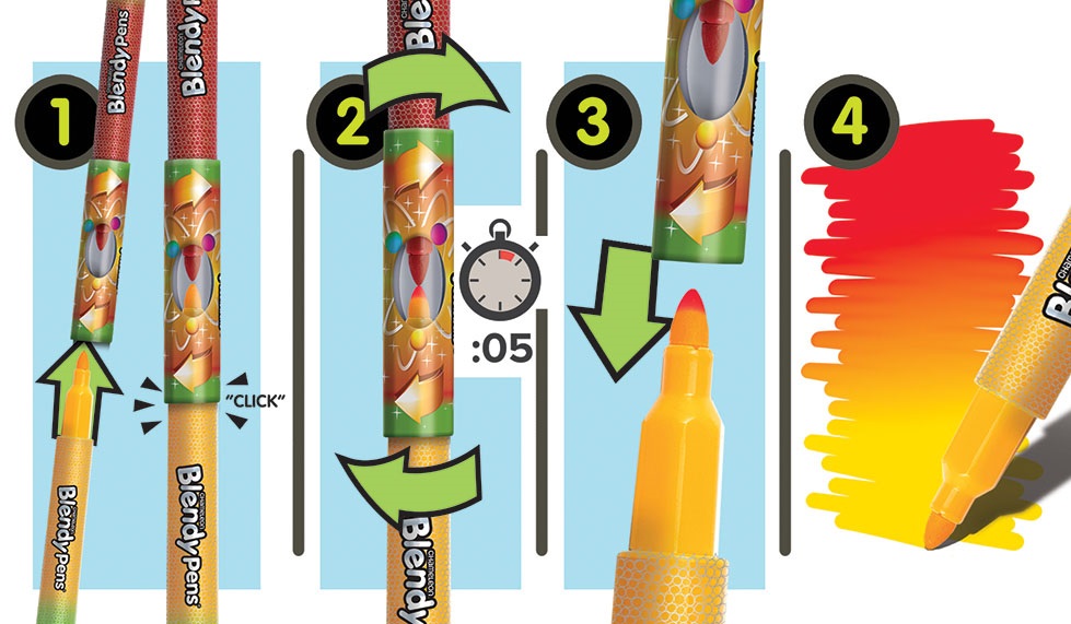 Blendy Pens Blend & Spray szett 10db filctoll