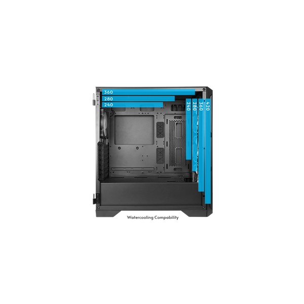 Chieftec APEX AIR GA-01B-M-OP fekete (táp nélküli) ablakos E-ATX ház
