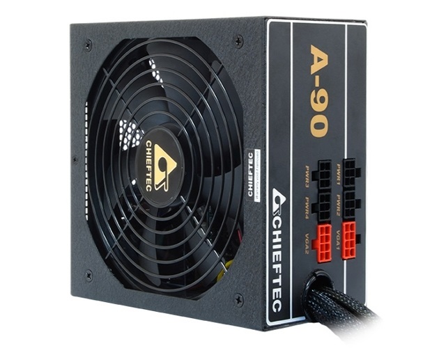 Chieftec A-90 GDP-650C 650W 80+ GOLD 14cm ventilátorral dobozos tápegység