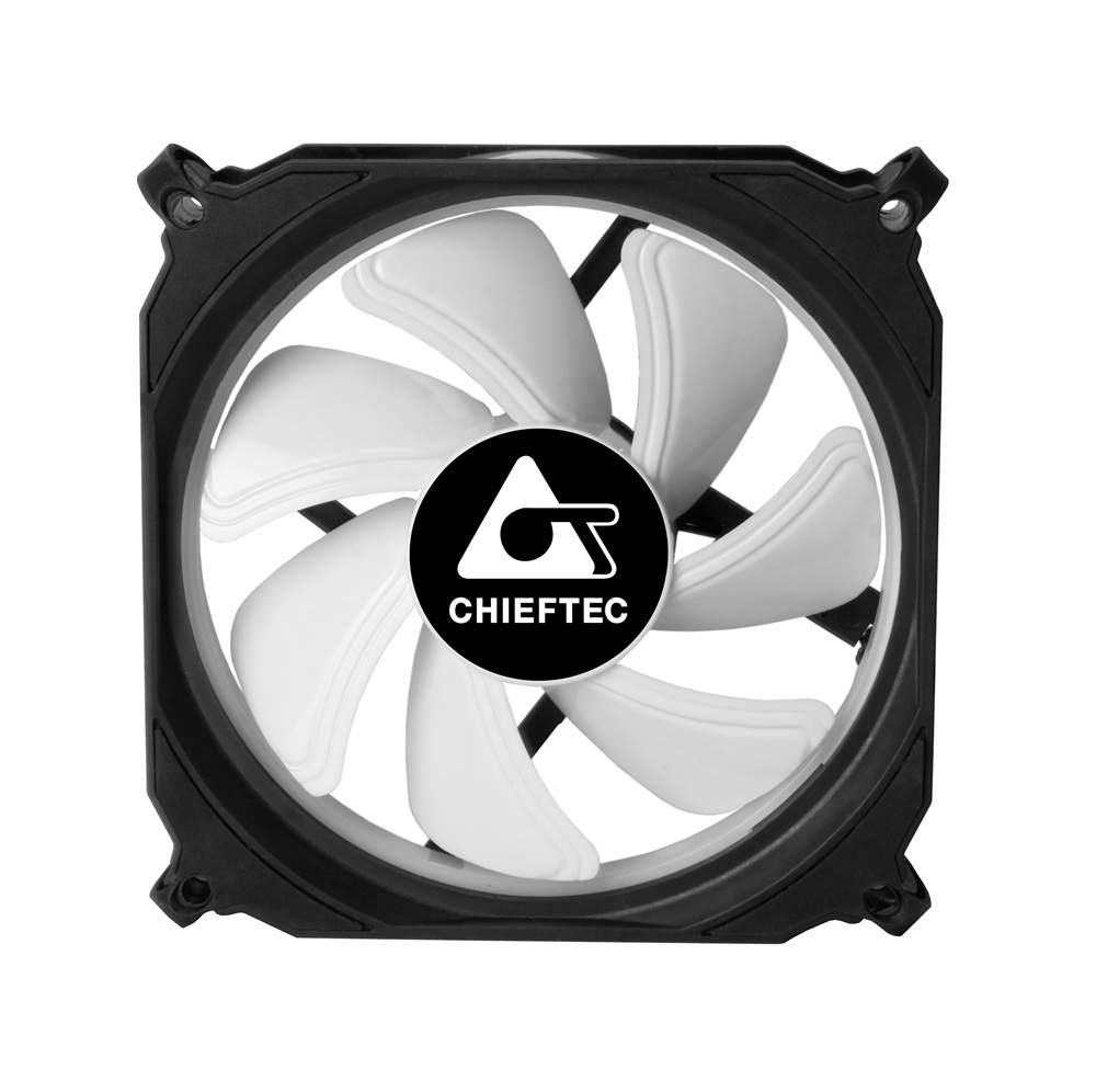Chieftec CF-3012-RGB 120x25mm 750-1200RPM 3 darab sikló csapágyas RGB LED rendszerhűtő