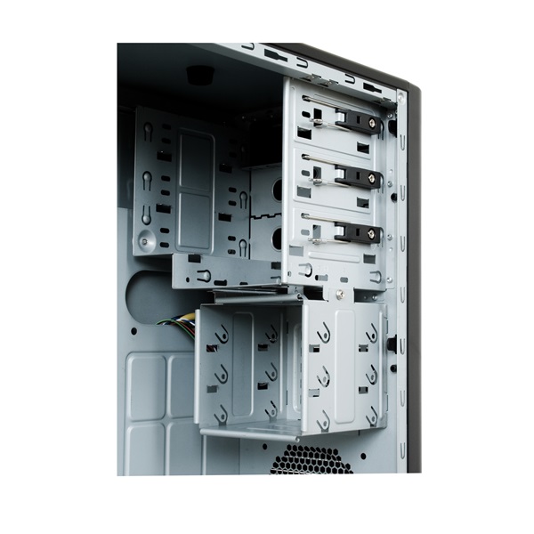Chieftec CM-01B-U3-OP Mesh szériás táp nélküli fekete mATX ATX ház