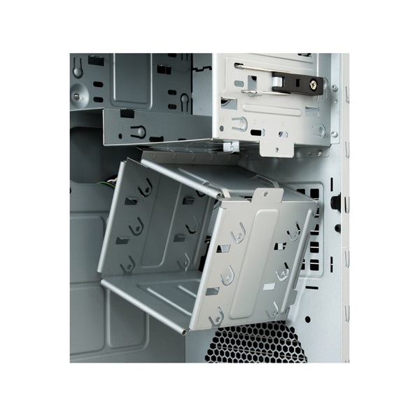 Chieftec CM-01B-U3-OP Mesh szériás táp nélküli fekete mATX ATX ház