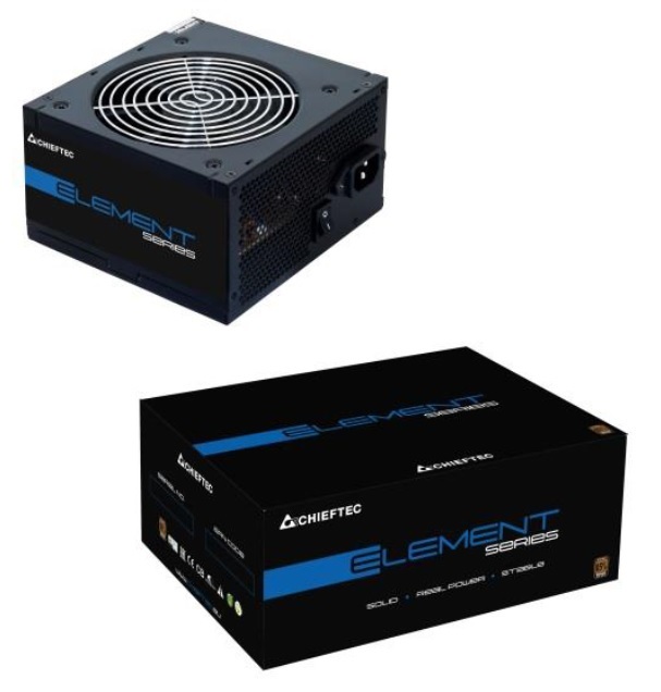 Chieftec Element ELP-600S 600W 85+ PFC 12 cm ventilátorral tápegység