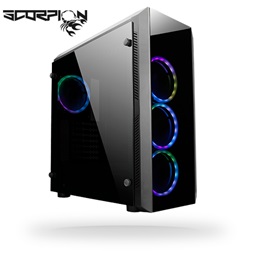 CHIEFTEC GL-02B-OP fekete (táp nélküli) ablakos ATX ház