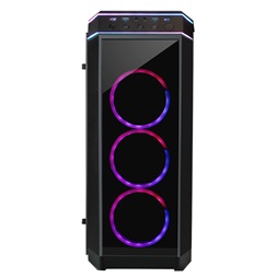CHIEFTEC GP-02B-OP fekete (táp nélküli) ablakos ATX ház