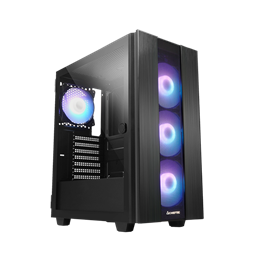 Chieftec GS-02B-OP Hunter II A-RGB fekete (táp nélküli) ablakos ATX ház