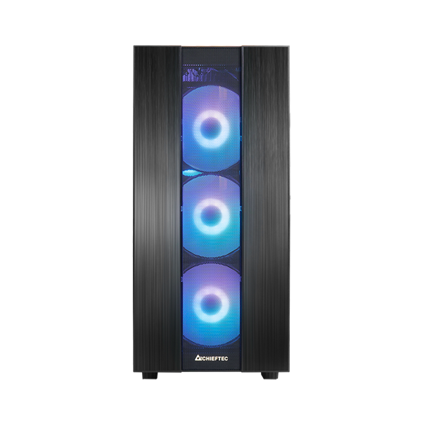 Chieftec GS-02B-OP Hunter II A-RGB fekete (táp nélküli) ablakos ATX ház