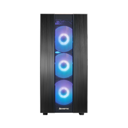 Chieftec GS-02B-OP Hunter II A-RGB fekete (táp nélküli) ablakos ATX ház