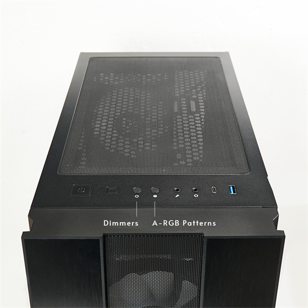 Chieftec GS-02B-OP Hunter II A-RGB fekete (táp nélküli) ablakos ATX ház