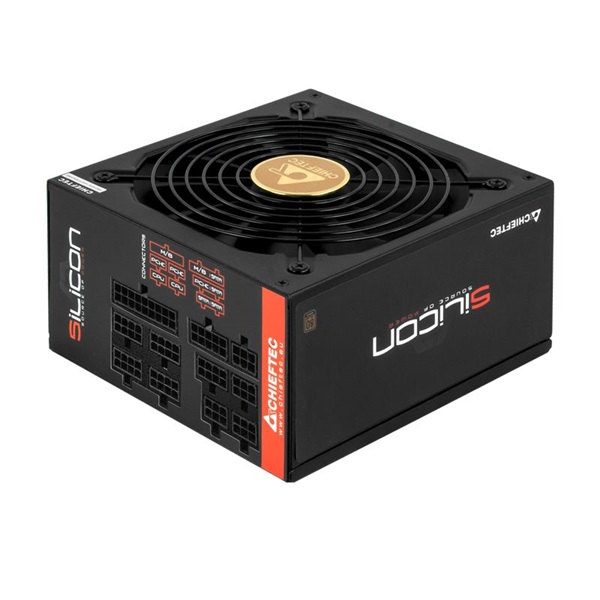 Chieftec Silicon 1000W 80+ Bronze ventillátorral moduláris dobozos tápegység