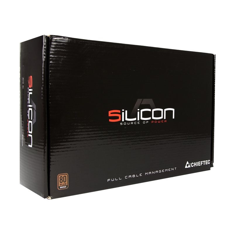 Chieftec Silicon 650W 80+ Bronze ventillátorral moduláris dobozos tápegység