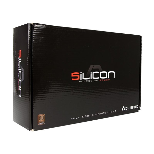 Chieftec Silicon 750W 80+ Bronze ventillátorral moduláris dobozos tápegység