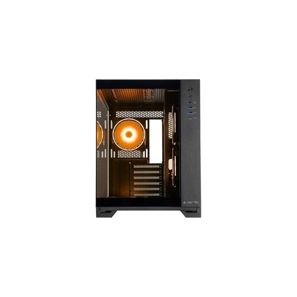 Chieftec Visio fekete (táp nélküli) ablakos mATX ház