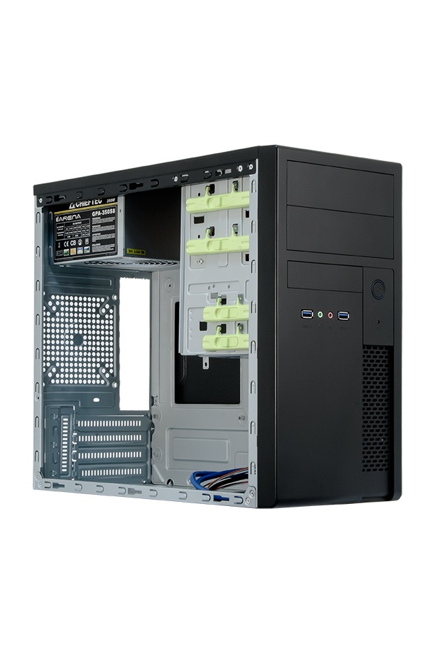 CHIEFTEC XT-01B-OP fekete (táp nélküli) mATX ház