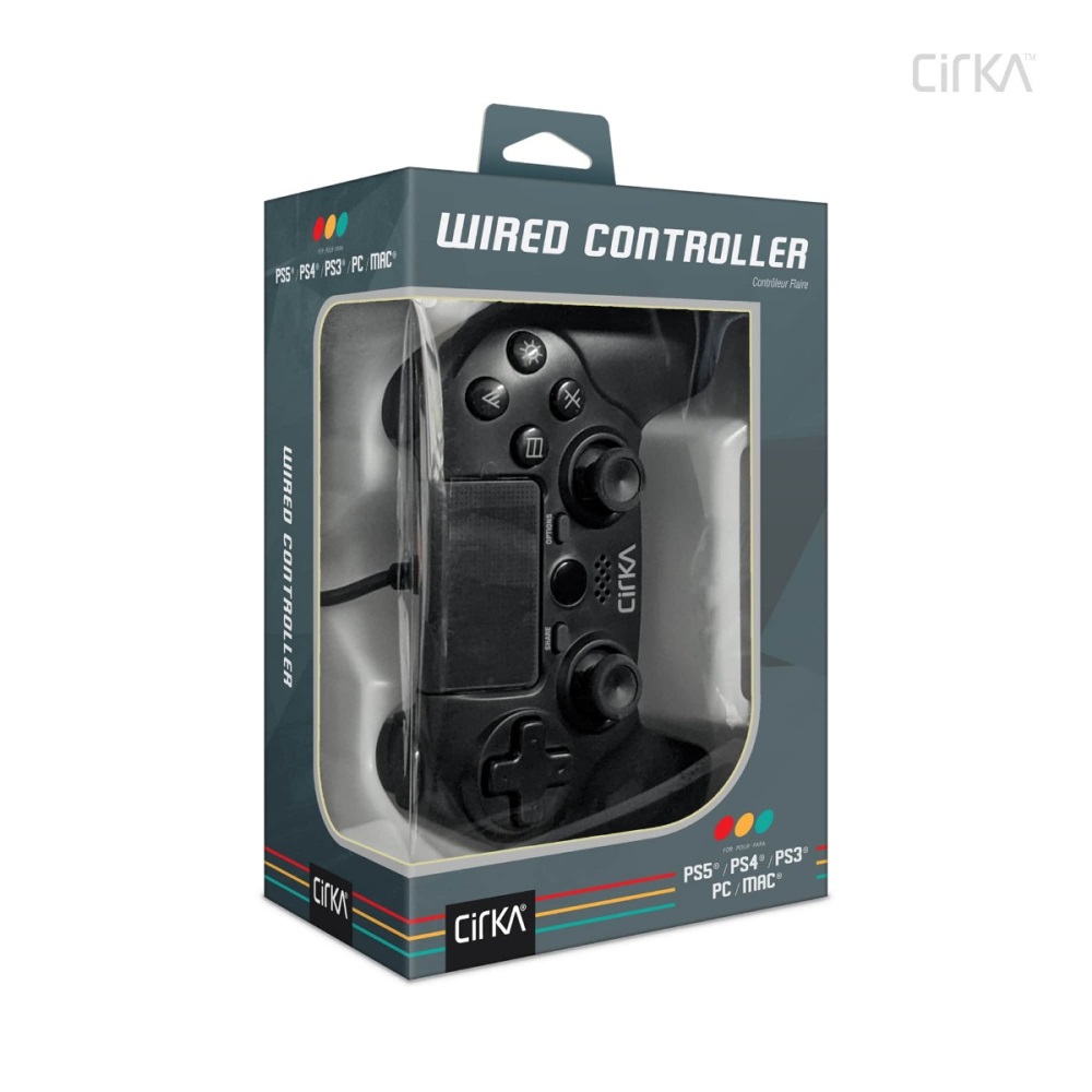 Cirka M07527-BK NuForce PS4/PC/Mac vezetékes fekete kontroller