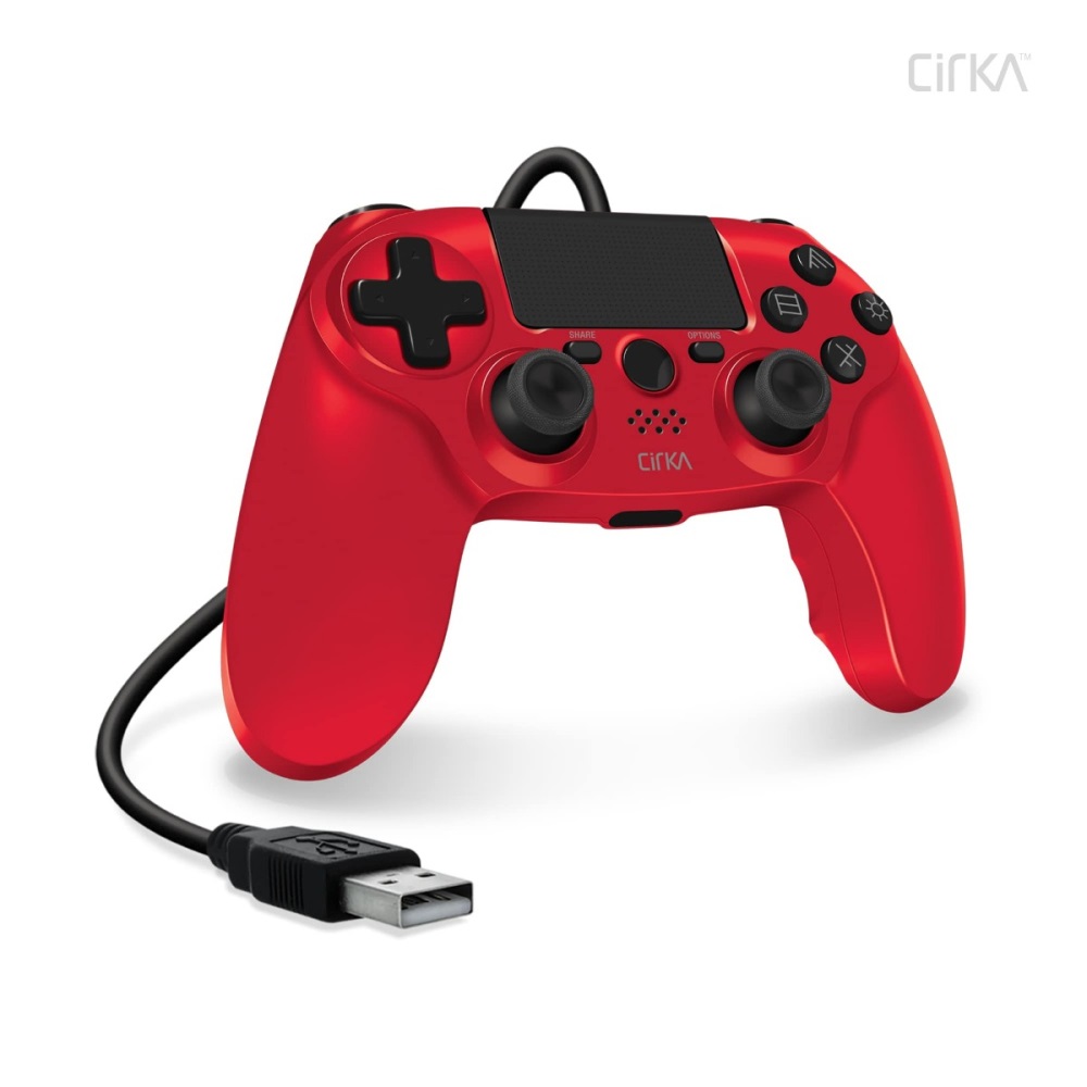 Cirka M07527-RD NuForce PS4/PC/Mac vezetékes piros kontroller