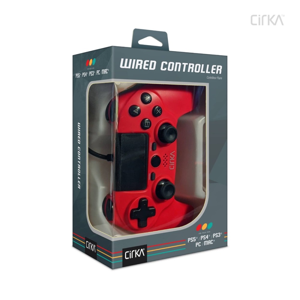 Cirka M07527-RD NuForce PS4/PC/Mac vezetékes piros kontroller