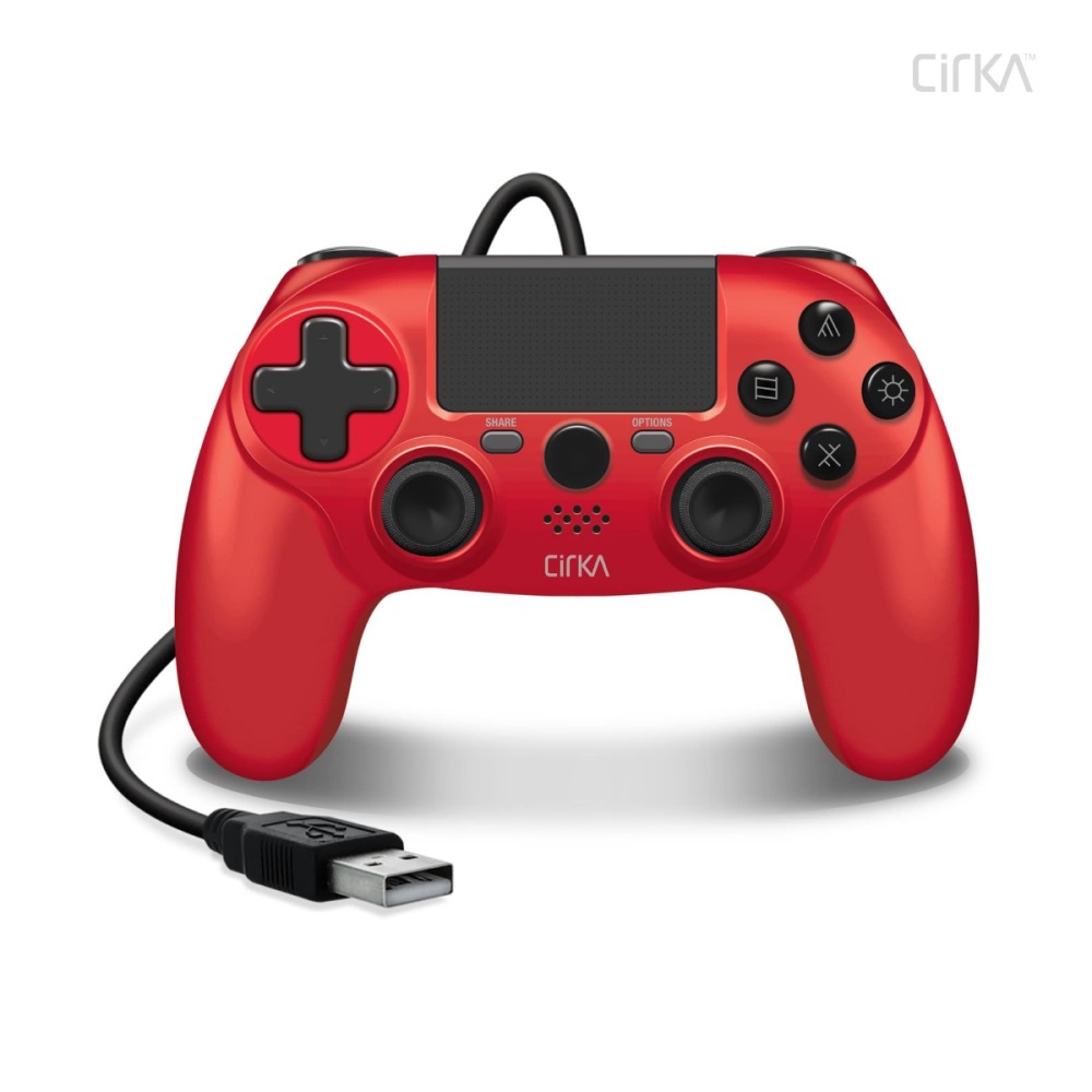 Cirka M07527-RD NuForce PS4/PC/Mac vezetékes piros kontroller