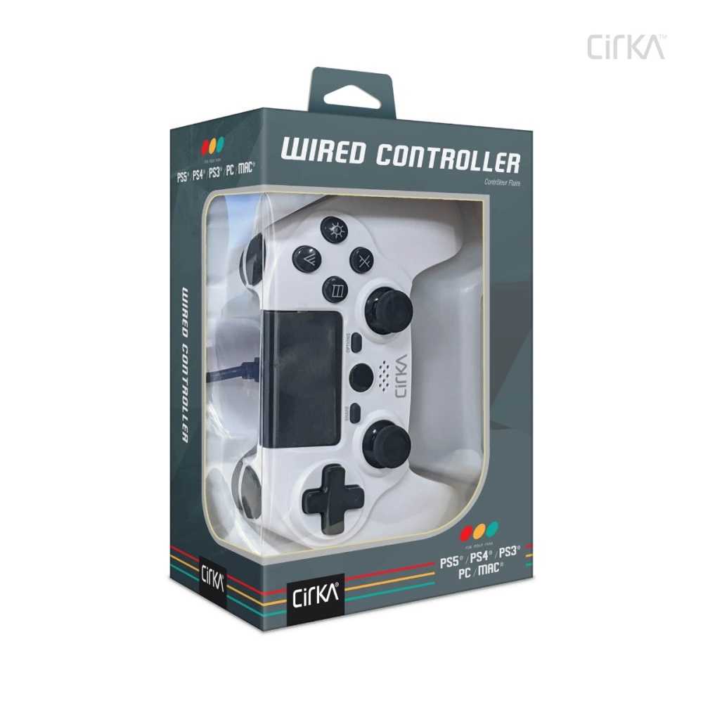 Cirka M07527-WH NuForce PS4/PC/Mac vezetékes fehér kontroller