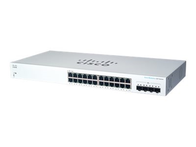 Cisco CBS220-24T-4X 24x GbE LAN 4x SFP+ port L2 smart menedzselhető switch