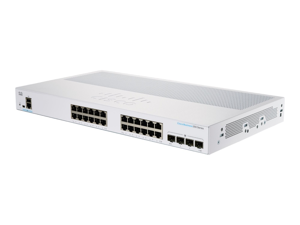 Cisco CBS250-24T-4G 24x GbE LAN 4x SFP port L2 menedzselhető switch