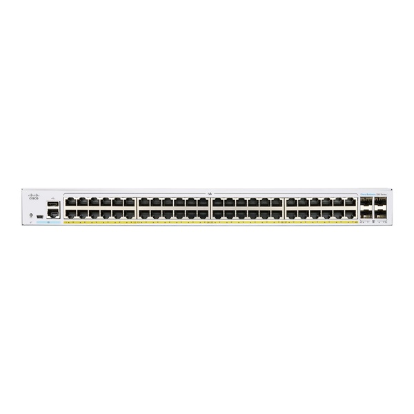 Cisco CBS250-48PP-4G 48x GbE PoE+ LAN 4x FSP port L2 menedzselhető PoE+ switch