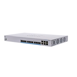 Cisco CBS350-12NP-4X 12x 5GbE PoE+ LAN 2x SFP+ 2x combo 10GbE RJ45/SFP+ port L3 menedzs. Multi-Gig PoE+ switch