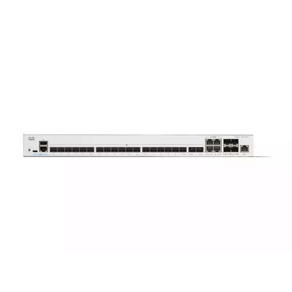 Cisco Catalyst C1300-24XS 20xSFP+ 4x10G SFP+/10G RJ45 Combo 1xGbE menedzsment port L3 menedzselhető switch