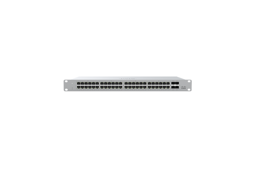 Cisco Meraki MS120-48FP-HW 48x GbE PoE+ LAN 4x SFP port L2 menedzselhető PoE+ switch