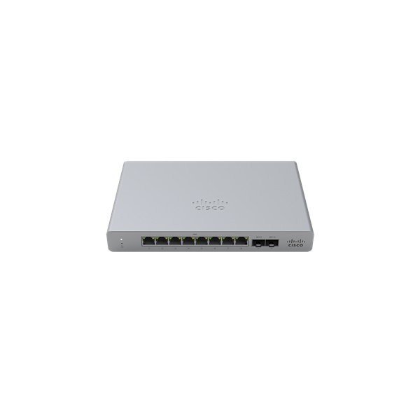 Cisco Meraki MS120-8FP-HW 8x GbE PoE+ LAN 2x SFP port L2 menedzselhető PoE+ switch