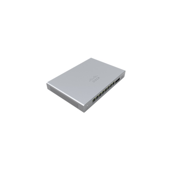 Cisco Meraki MS120-8FP-HW 8x GbE PoE+ LAN 2x SFP port L2 menedzselhető PoE+ switch