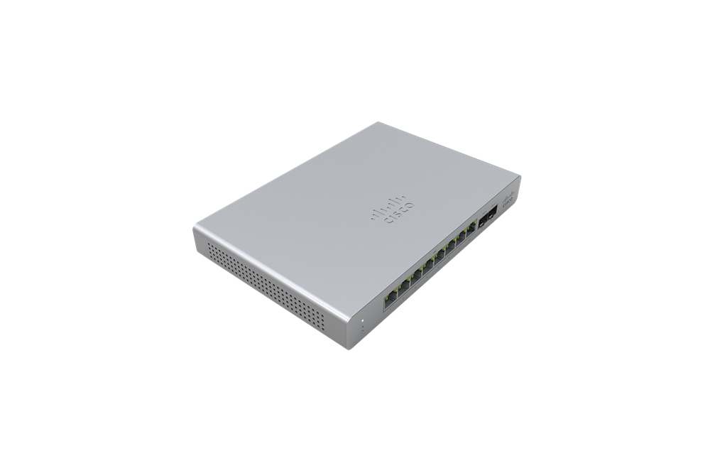 Cisco Meraki MS120-8LP-HW 8x GbE PoE+ LAN 2x SFP port L2 menedzselhető PoE+ switch
