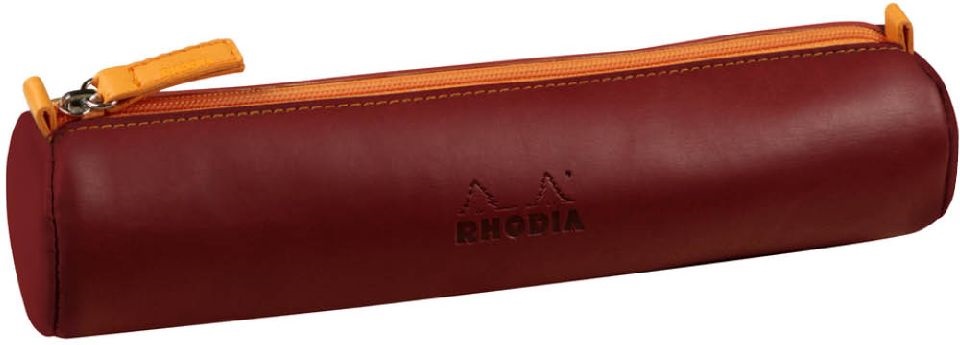 Clairefontaine Rhodiarama 215x5cm hengeres műbőr burgundivörös tolltartó