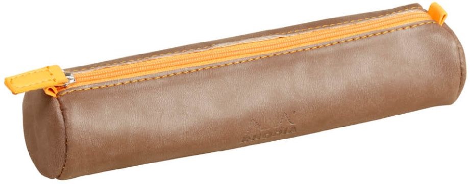 Clairefontaine Rhodiarama 215x5cm hengeres műbőr csokoládébarna tolltartó