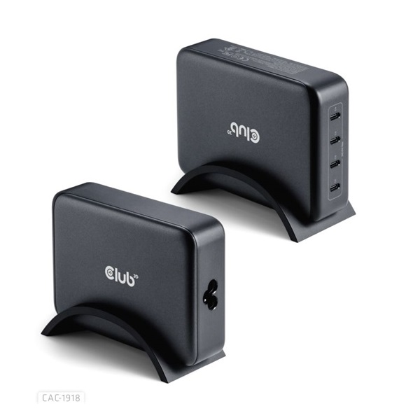 Club3D Travel Charger 240 Watt 4-portos USB Type-C hálózati töltő