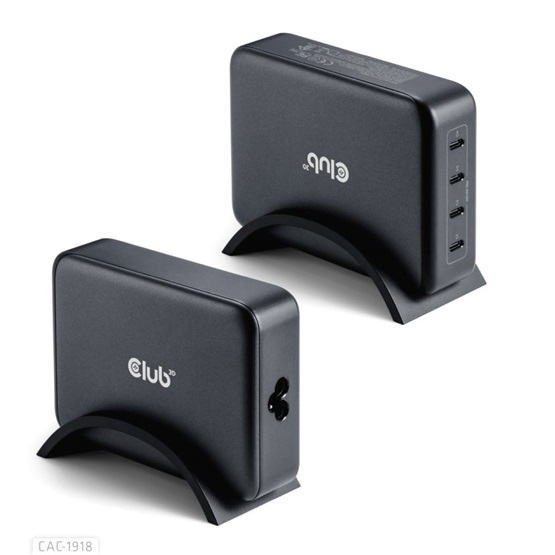 Club3D Travel Charger 240 Watt 4-portos USB Type-C hálózati töltő