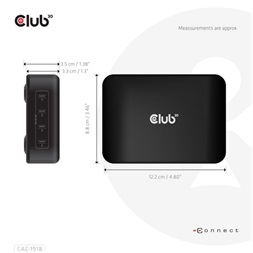 Club3D Travel Charger 240 Watt 4-portos USB Type-C hálózati töltő