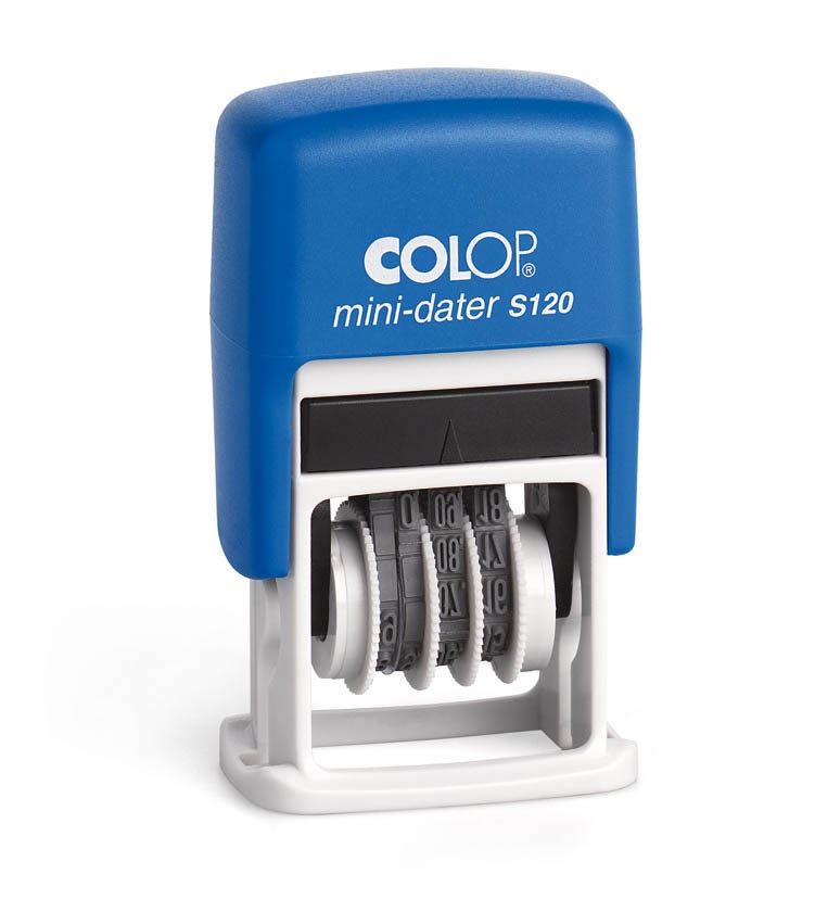 Colop S 120 mini magyar dátum számmal kék dátumbélyegző
