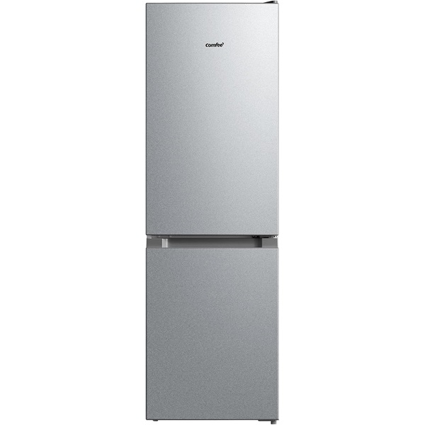 Comfee RCB169DS2(E) inox, alulfagyasztós, Hűtő:115L, Fagyasztó:59L, hűtőszekrény (Újszerű)
