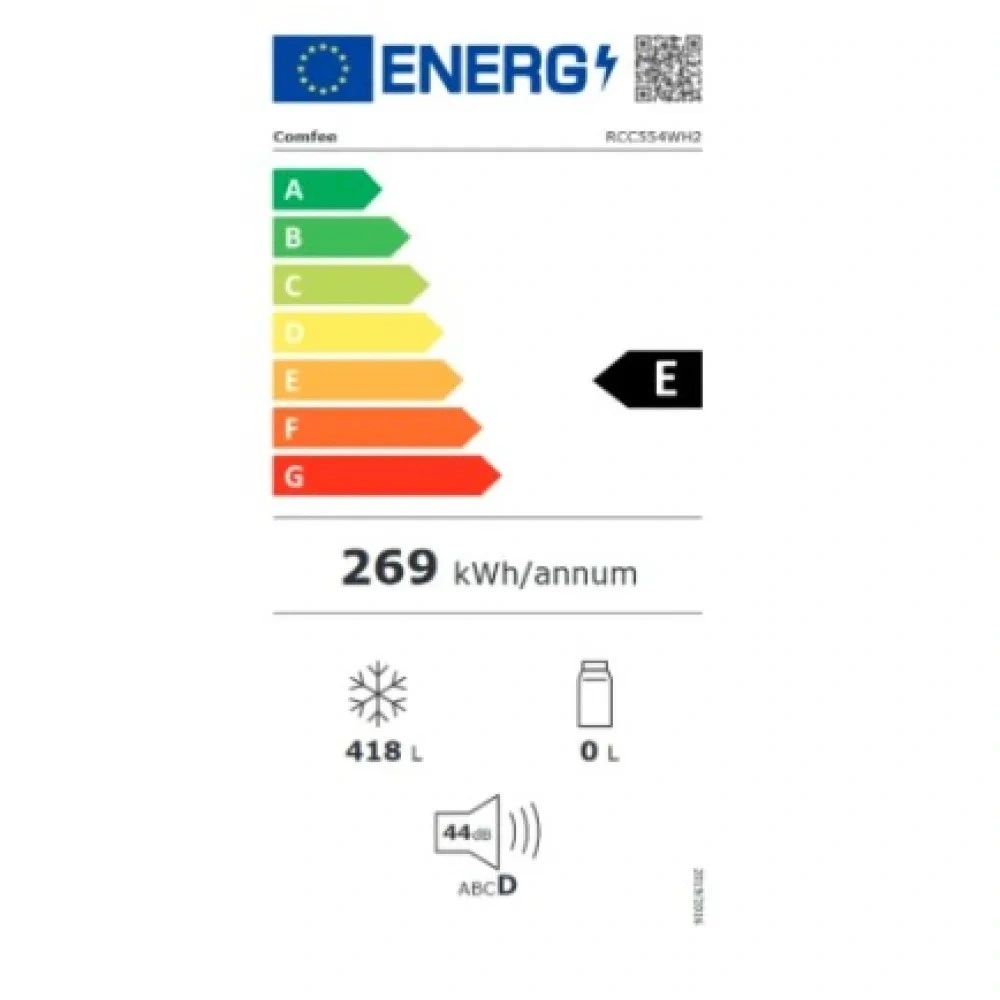 Comfee RCC554WH2 Fagyasztó: 418L, fagyasztóláda