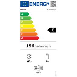 Comfee RCU60WH2 Fagyasztó:60L, fagyasztószekrény (Újszerű)