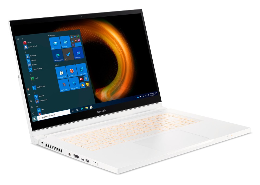 ConceptD CC315-73P-7428 15,6"FHD/Intel Core i7-11800H/16GB/1TB/Quadro T1200 4GB/Win11 Pro/fehér laptop