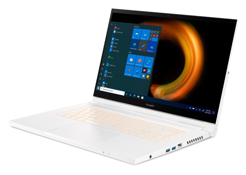 ConceptD CC315-73P-7428 15,6"FHD/Intel Core i7-11800H/16GB/1TB/Quadro T1200 4GB/Win11 Pro/fehér laptop