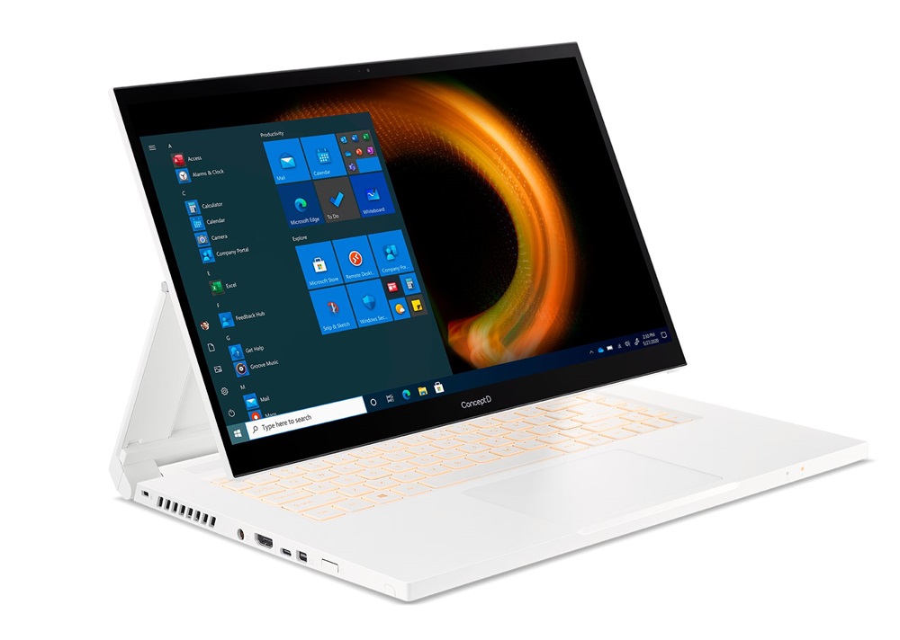ConceptD CC315-73P-7428 15,6"FHD/Intel Core i7-11800H/16GB/1TB/Quadro T1200 4GB/Win11 Pro/fehér laptop