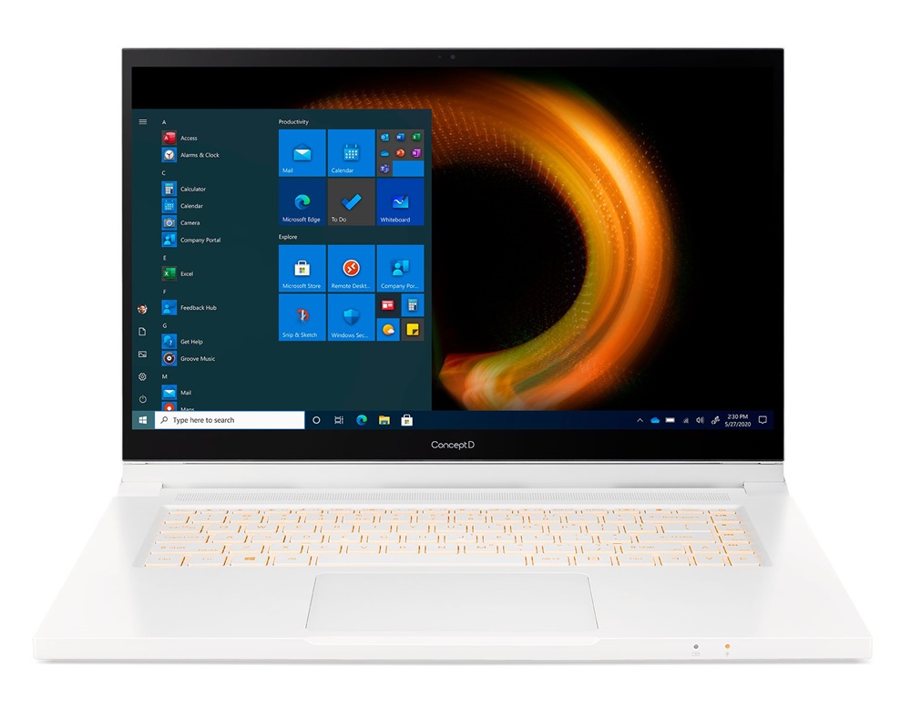 ConceptD CC315-73P-7428 15,6"FHD/Intel Core i7-11800H/16GB/1TB/Quadro T1200 4GB/Win11 Pro/fehér laptop
