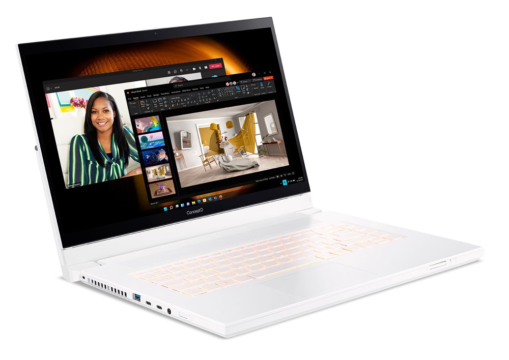 ConceptD CC715-72P-79C2 15,6"UHD/Intel Core i7-11800H/32GB/1TB/RTX A3000 6GB/Win11 Pro/fehér laptop