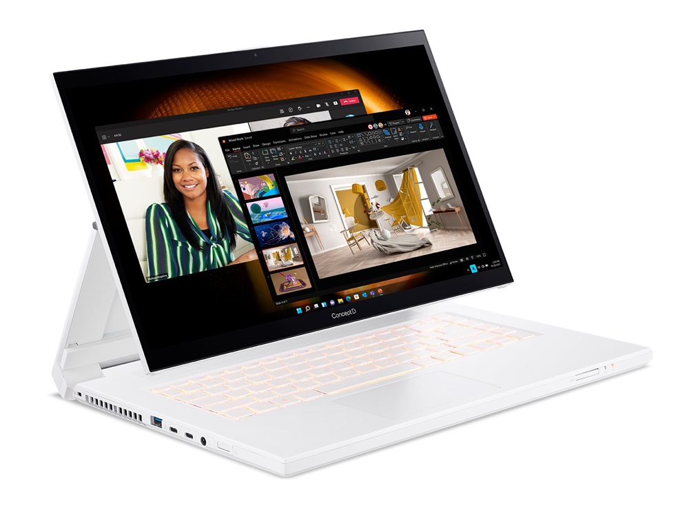 ConceptD CC715-72P-79C2 15,6"UHD/Intel Core i7-11800H/32GB/1TB/RTX A3000 6GB/Win11 Pro/fehér laptop