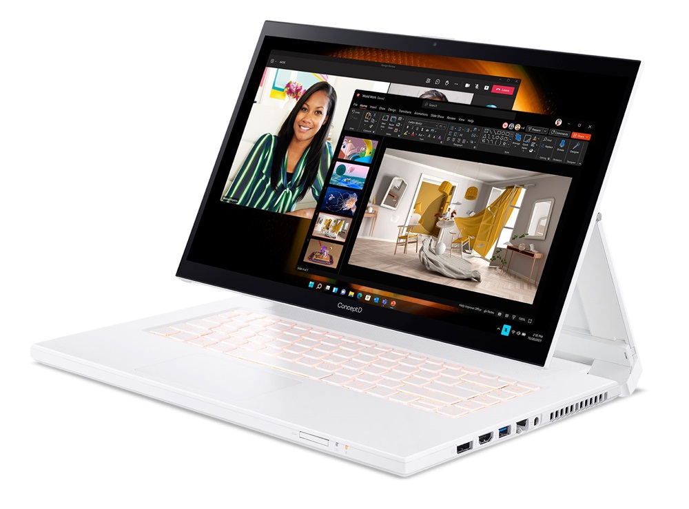 ConceptD CC715-72P-79C2 15,6"UHD/Intel Core i7-11800H/32GB/1TB/RTX A3000 6GB/Win11 Pro/fehér laptop