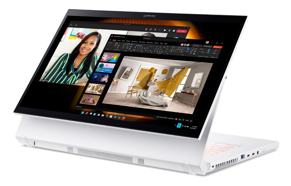 ConceptD CC715-72P-79C2 15,6"UHD/Intel Core i7-11800H/32GB/1TB/RTX A3000 6GB/Win11 Pro/fehér laptop